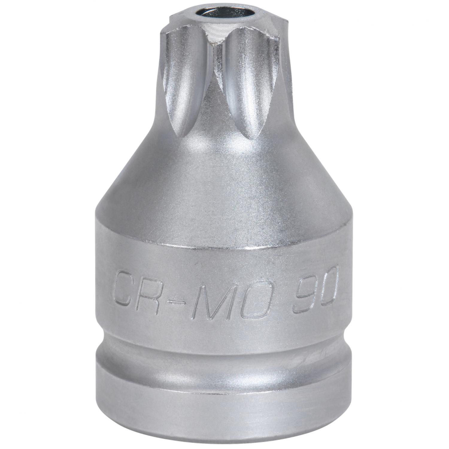 Торцевая головка ударная 3/4" с битой, с отверстием, короткая, TB70