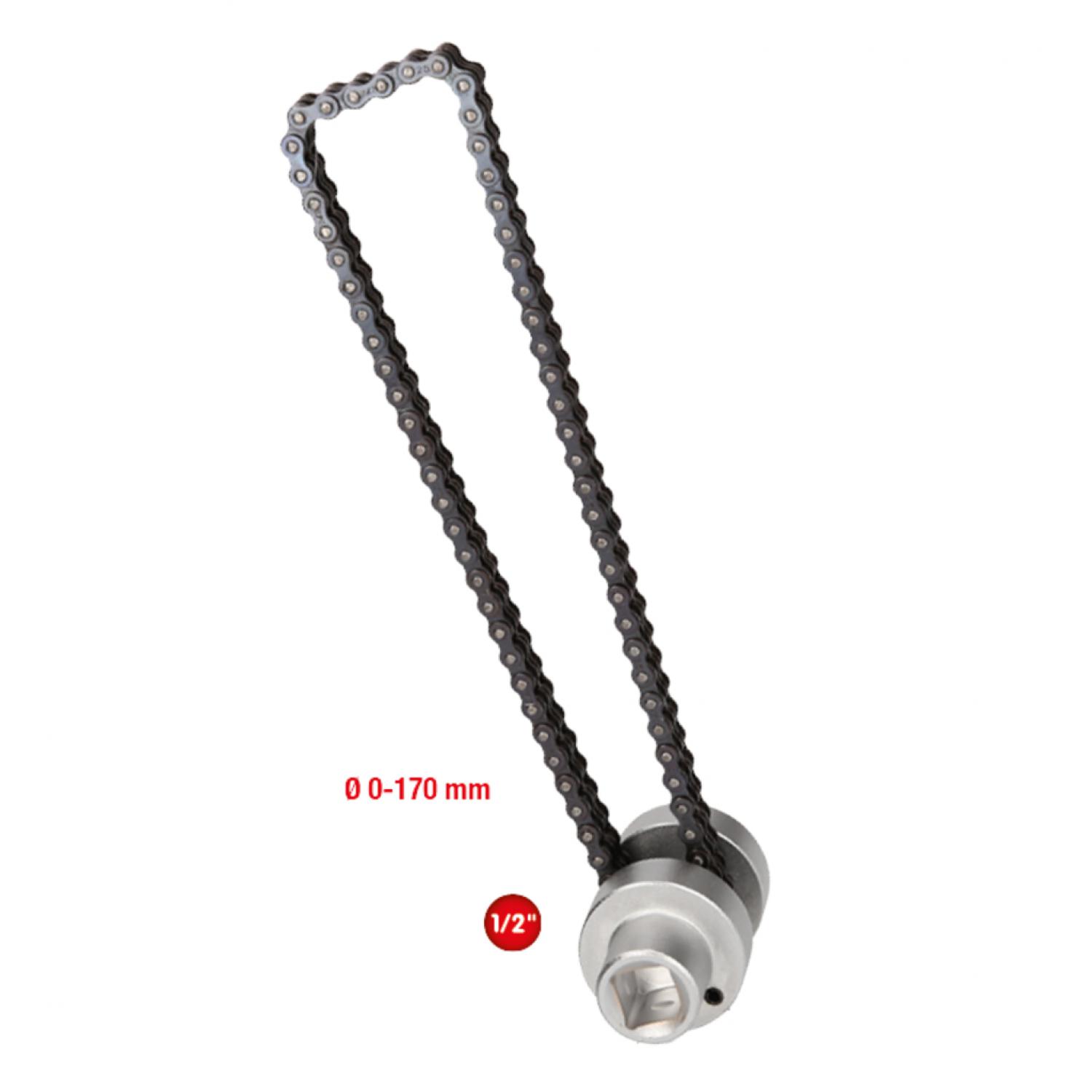 Цепной ключ для масляных фильтров и патронов осушителей воздуха, Ø 170 мм