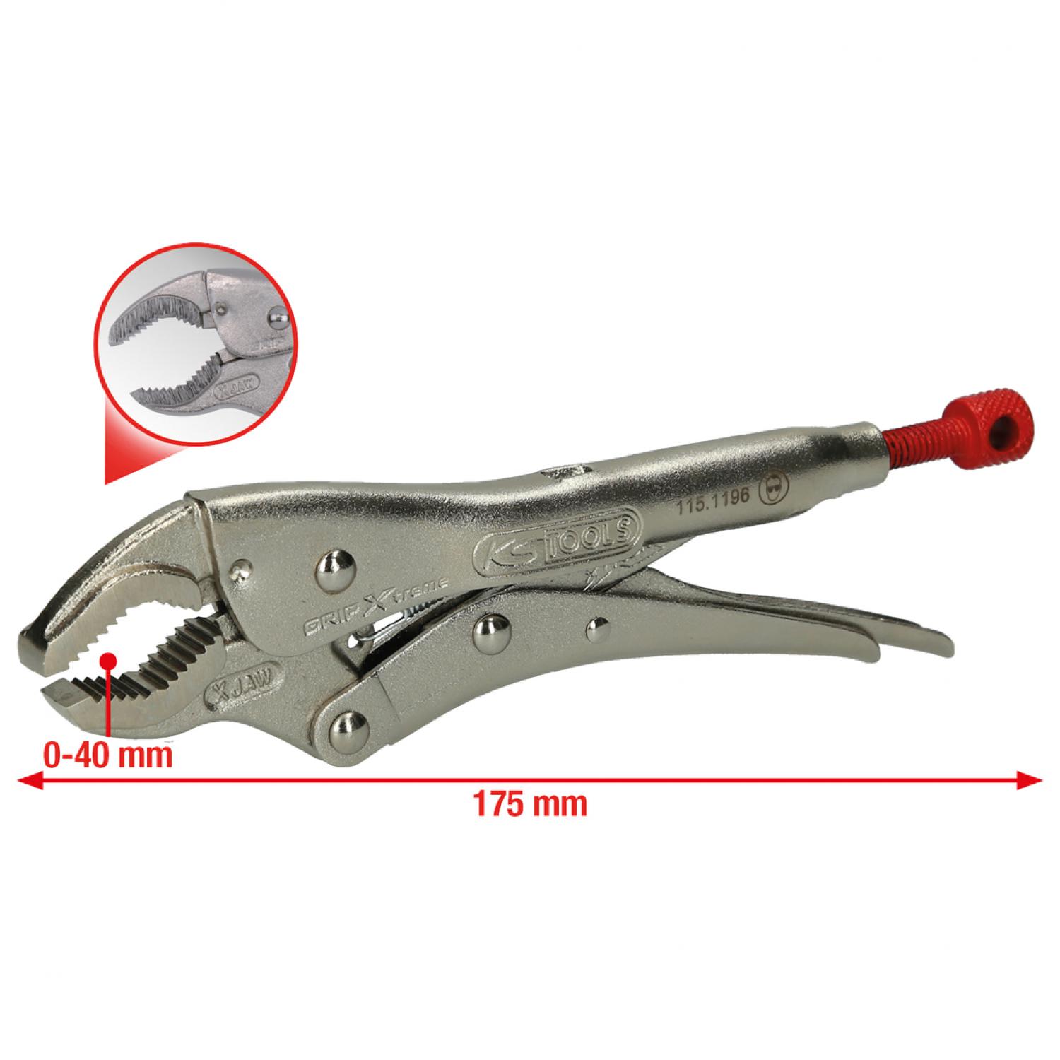 Зажимные клещи 7", GRIP Xtreme