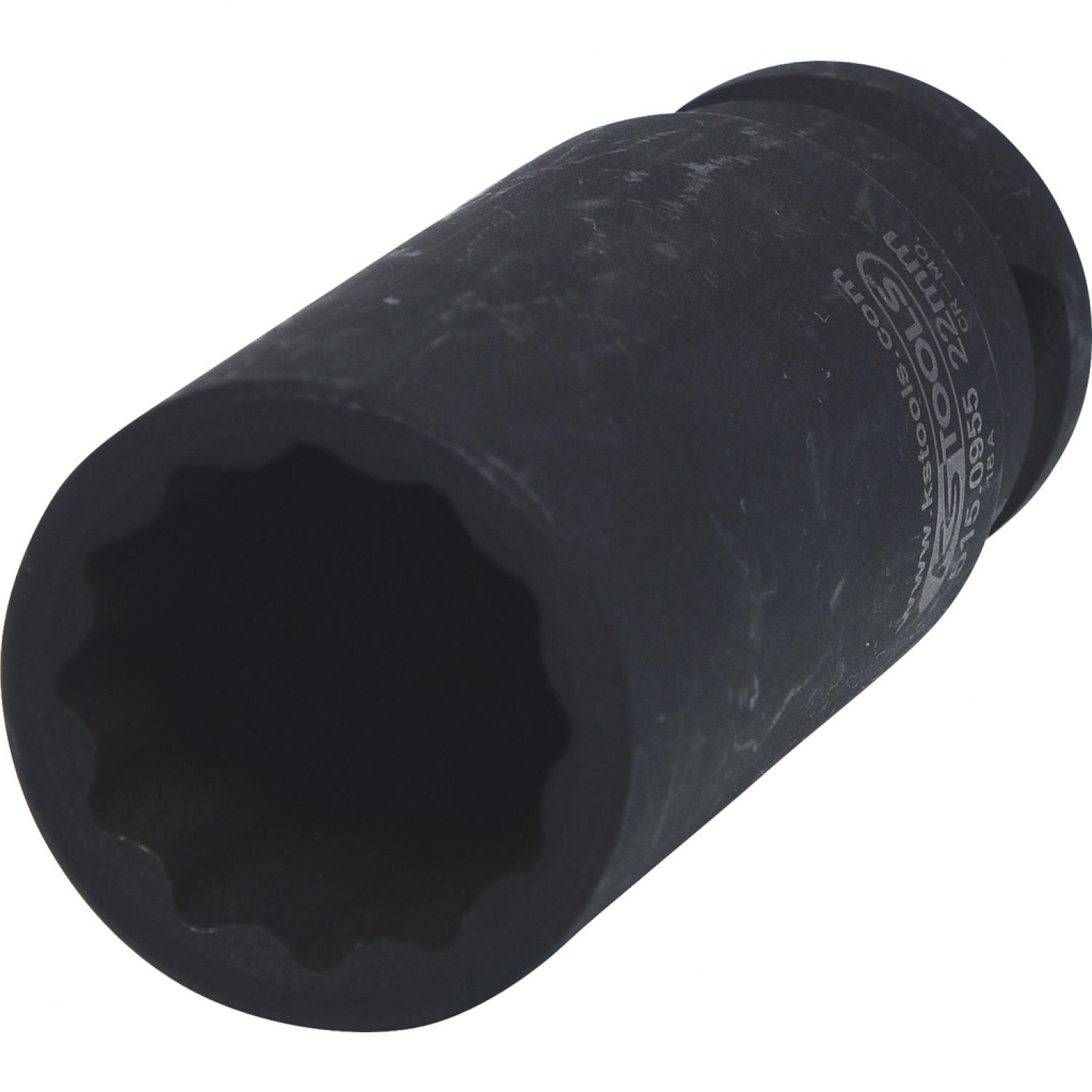 12-гранная силовая торцовая головка 1/2'', длинная, 22 мм