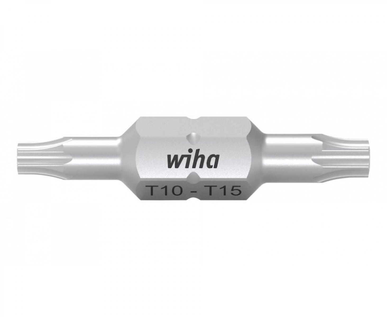 Бита двусторонняя Wiha Standard TORX T10 x T15 х 30 мм 7415Z 43867 10 шт.