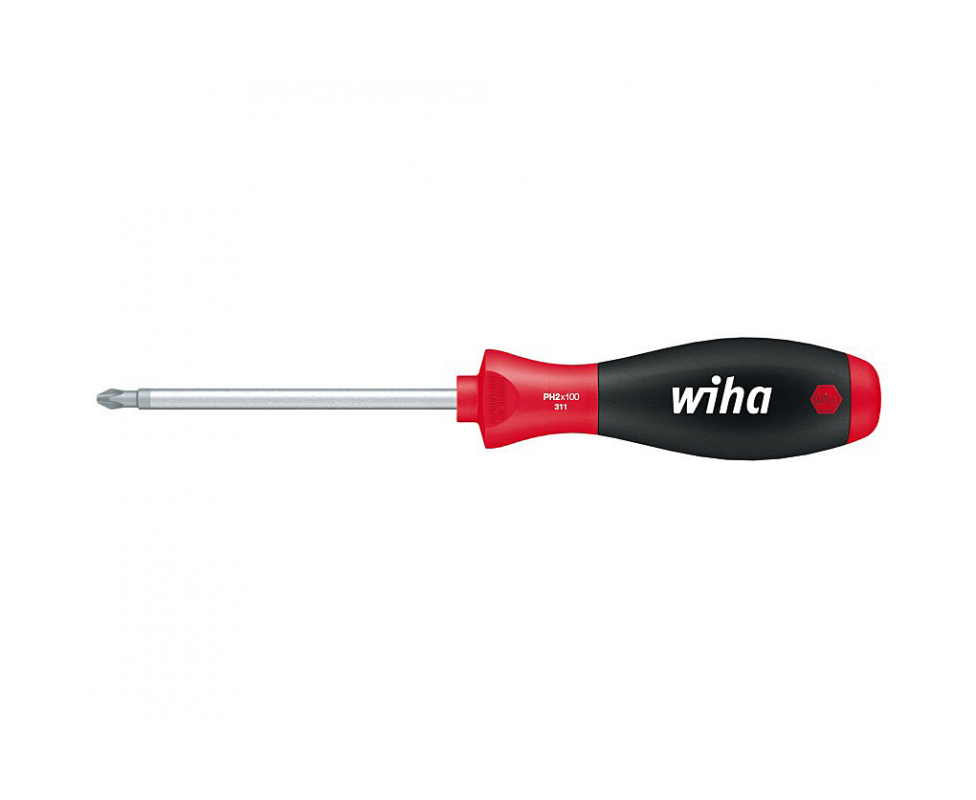 картинка Отвертка Wiha SoftFinish Phillips 311 00759 PH2 x 100 крестовая от магазина "Элит-инструмент"