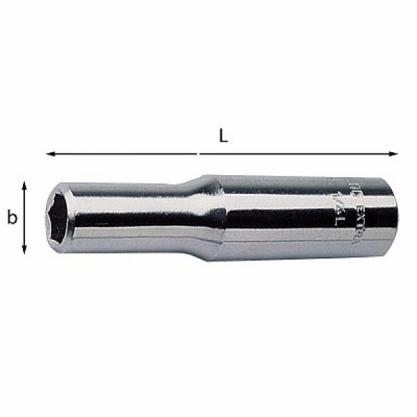 Головки ключей удлиненные с внутренним шестигранником 235 1/4 EL U02350543