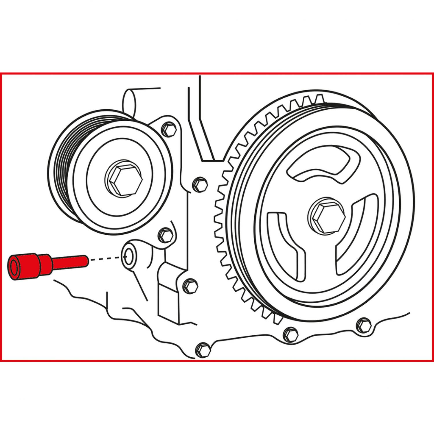 картинка Набор инструментов для монтажа двигателя Ford / Mazda, 4 шт от магазина "Элит-инструмент"