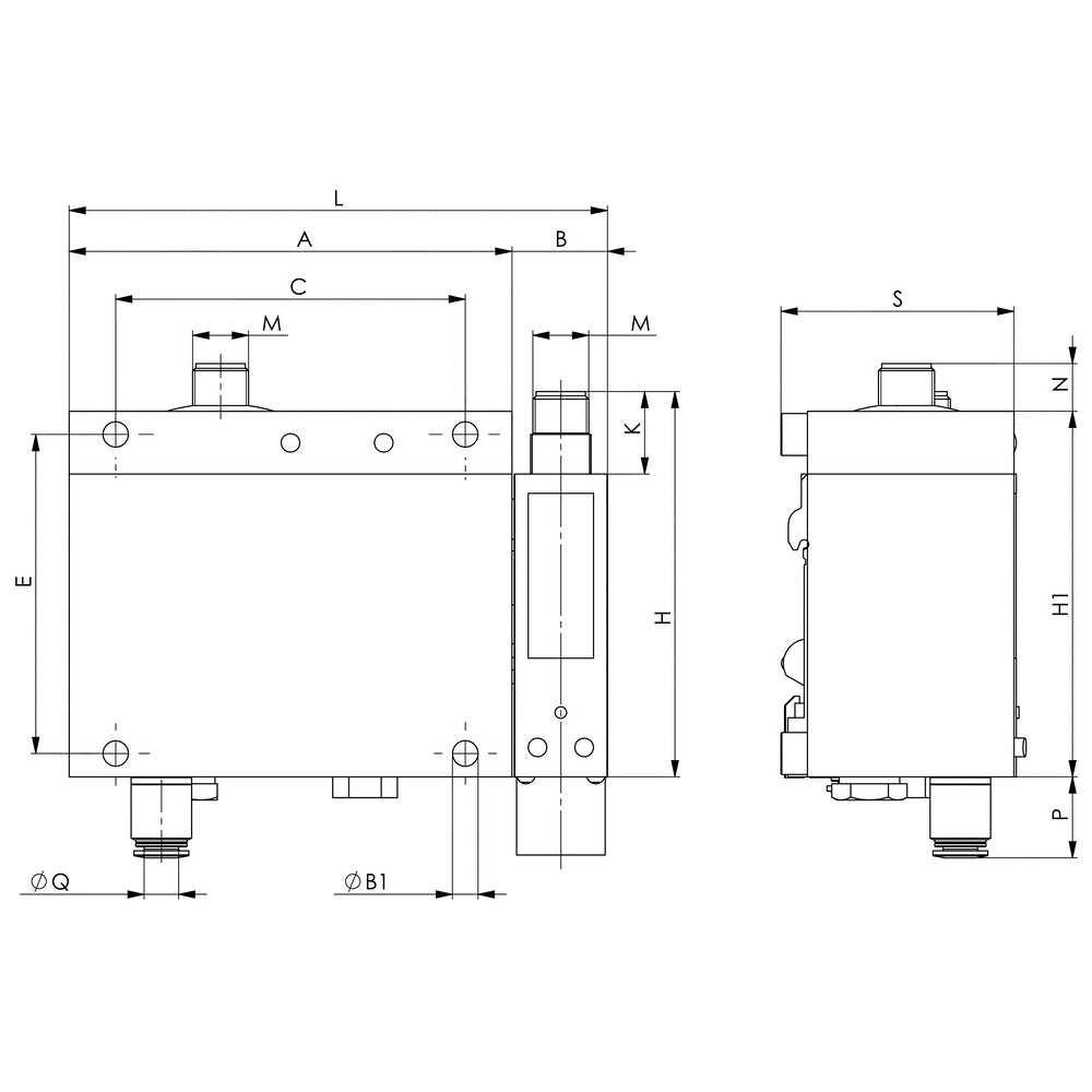 картинка Пневматический сенсорный блок, система управления и модуль датчиков АМF 553182 от магазина "Элит-инструмент"