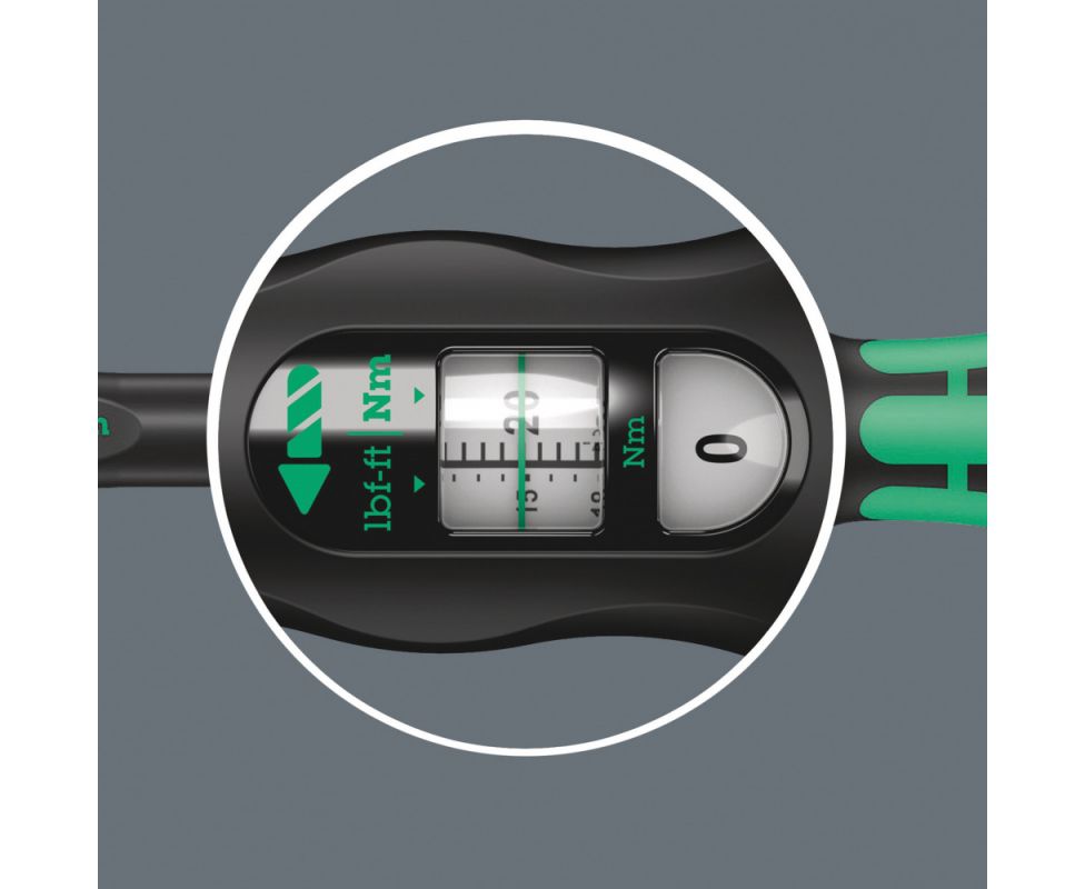 картинка Динамометрический ключ Wera Click-Torque X 4 40-200 Nm для сменных насадок WE-075654 от магазина "Элит-инструмент"