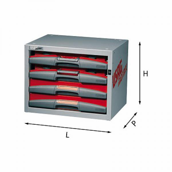 картинка Тумба с ящиками и выдвижными ящиками 5000 E1 U50000101 от магазина "Элит-инструмент"