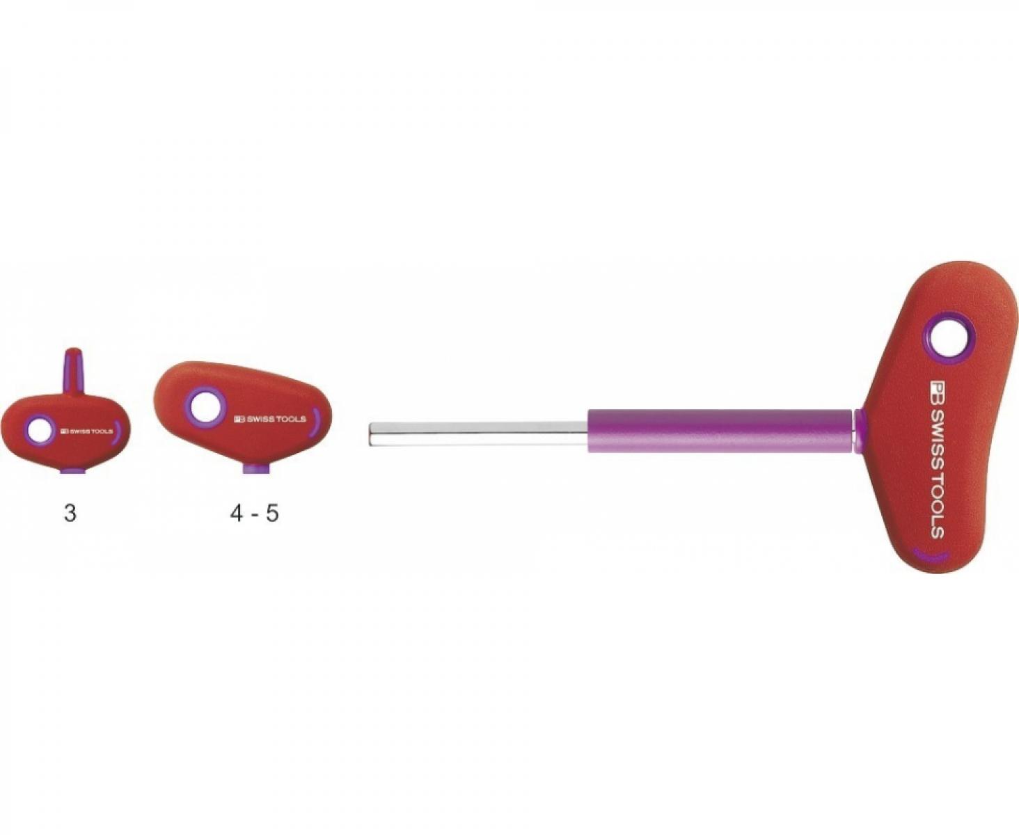 Отвертка HEX PB Swiss Tools с Т-образной рукояткой длинная PB 207.LT 8-150 с поворотной трубкой M8