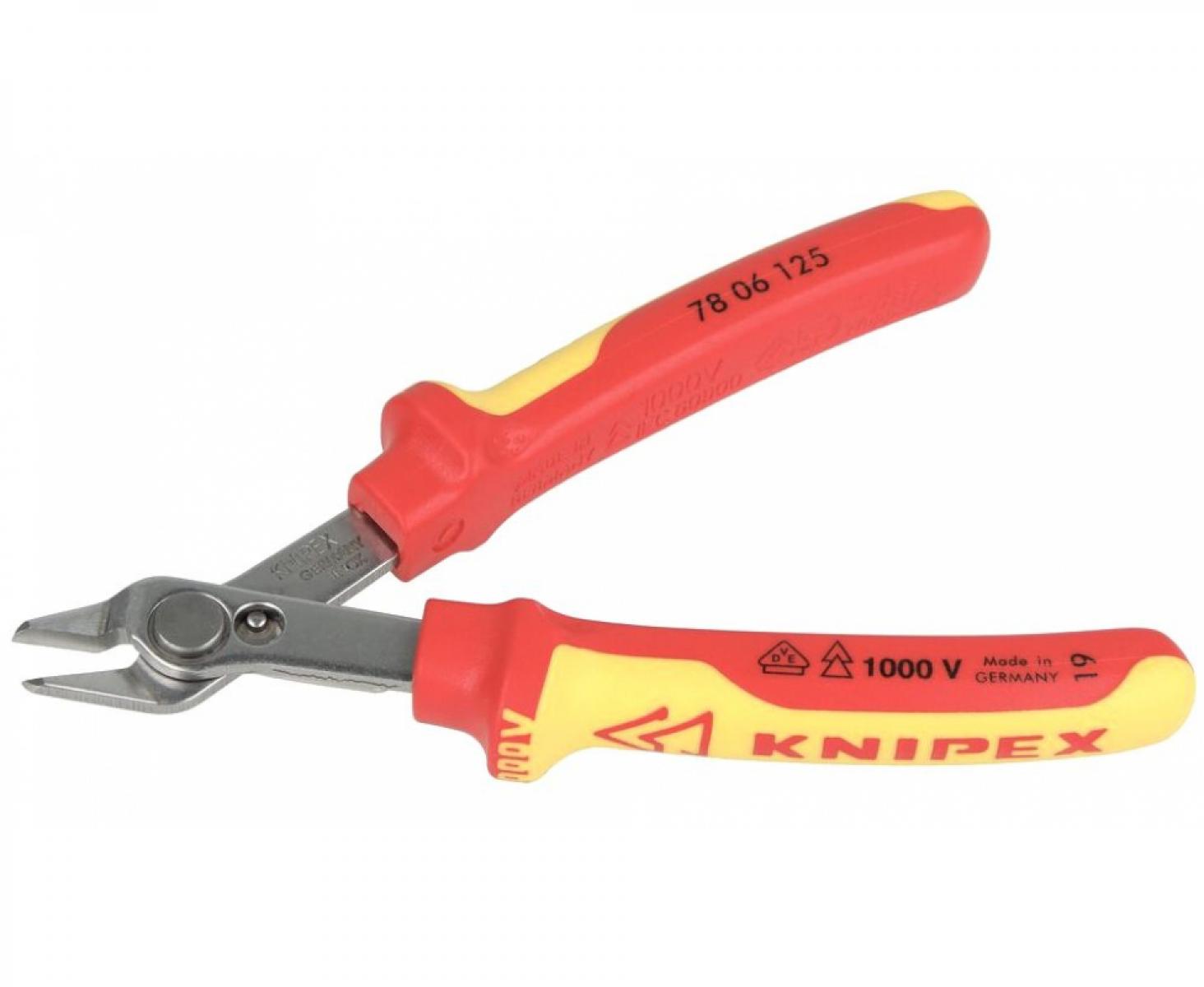 Кусачки прецизионные Electronic Super Knips VDE 125 мм Knipex KN-7806125