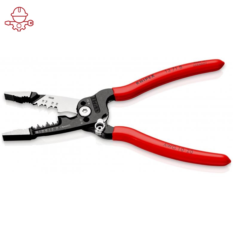 картинка KNIPEX WireStripper, многофункциональные клещи для электриков, американская модель KNIPEX 13718200  от магазина "Элит-инструмент"