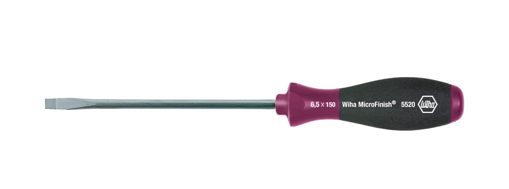 картинка Отвертка шлицевая MicroFinish® 5520 WIHA 29122 от магазина "Элит-инструмент"