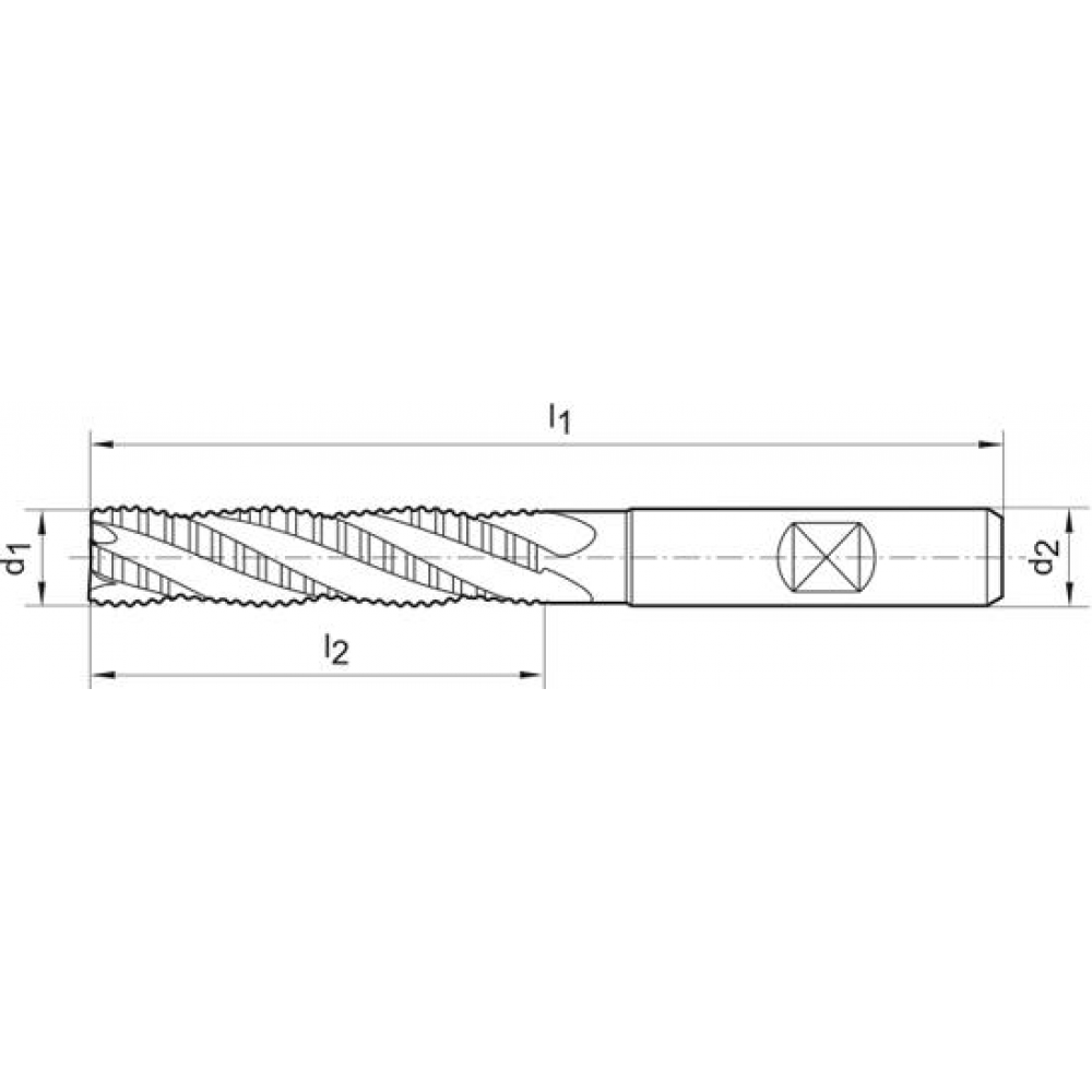картинка Фреза черновая длинная DIN844HSSCo8 тип NR 10 мм FORMAT 2199 1000 Fplus от магазина "Элит-инструмент"