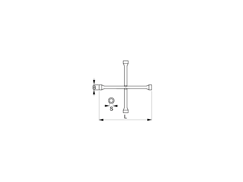 картинка Крестообразный гаечный ключ BAHCO 29-B/BWXW1/BWXW2 от магазина "Элит-инструмент"
