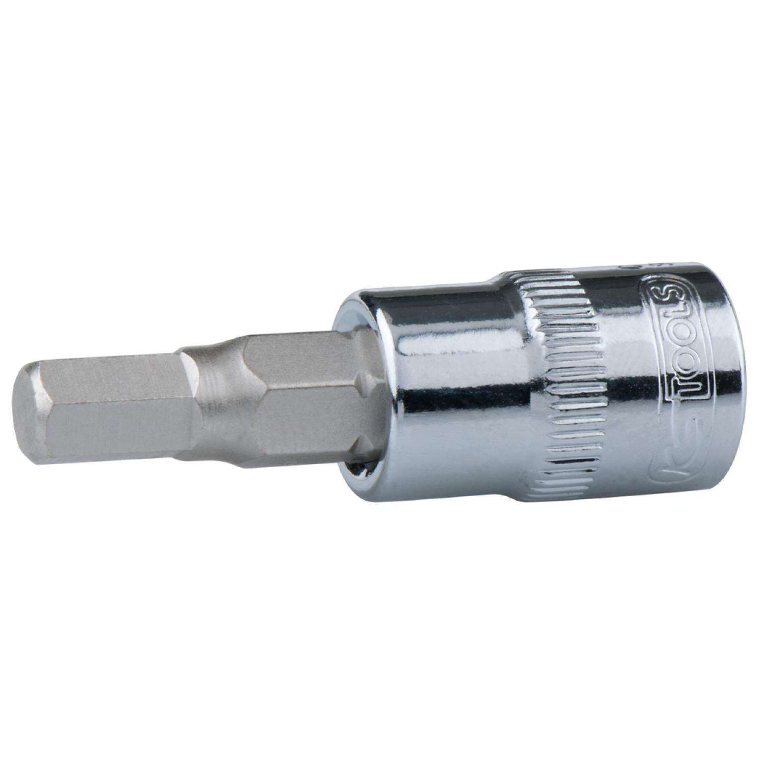 Торцовая головка с битом CHROME 1/4" с внутренним шестигранником, 3 мм подвеска