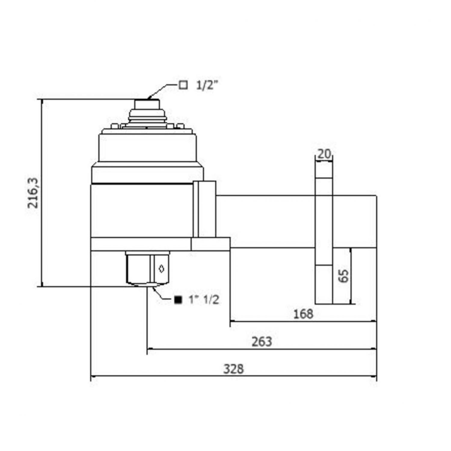 картинка Усилитель крутящего момента 1/2" x 1.1/2", 6000 Нм от магазина "Элит-инструмент"