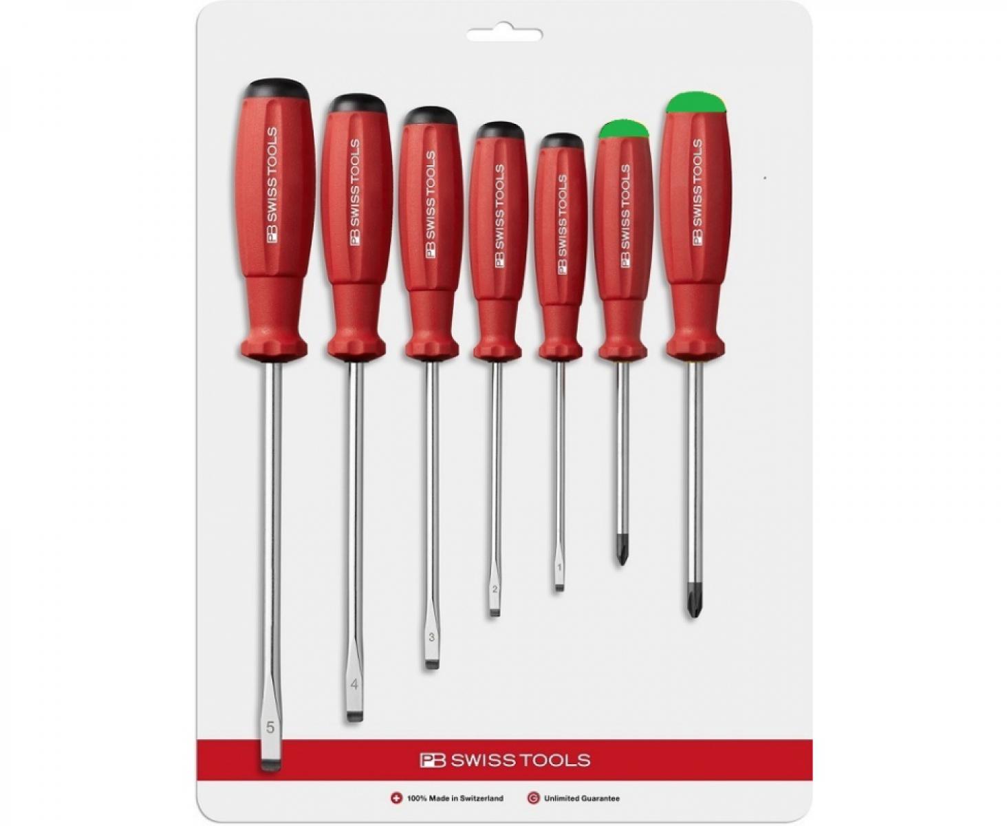 Набор отверток SL PZ SwissGrip PB Swiss Tools PB 8250.P CN 7 шт.