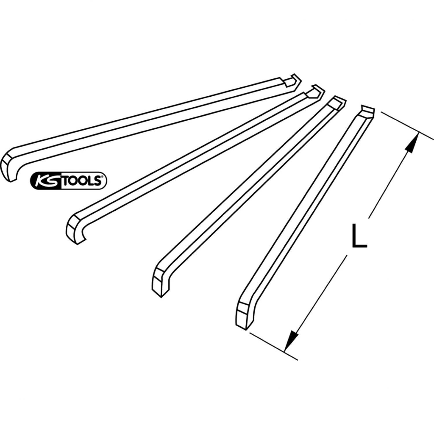 картинка Комплект крюковых съемников для съемников шарикоподшипников, 4 шт, ISO 6000 от магазина "Элит-инструмент"