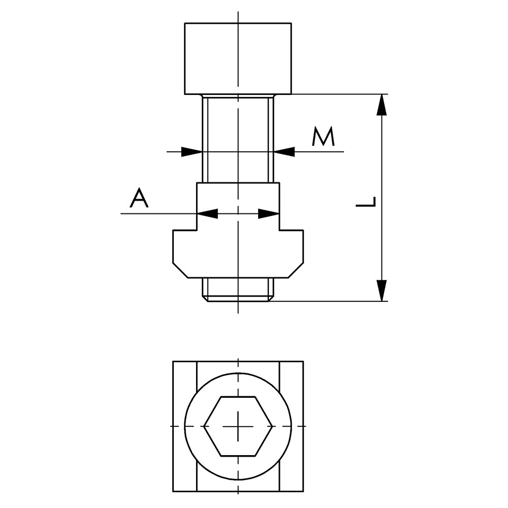 картинка Крепежный комплект для конца крючка и контрхолдера АМF 568522 от магазина "Элит-инструмент"