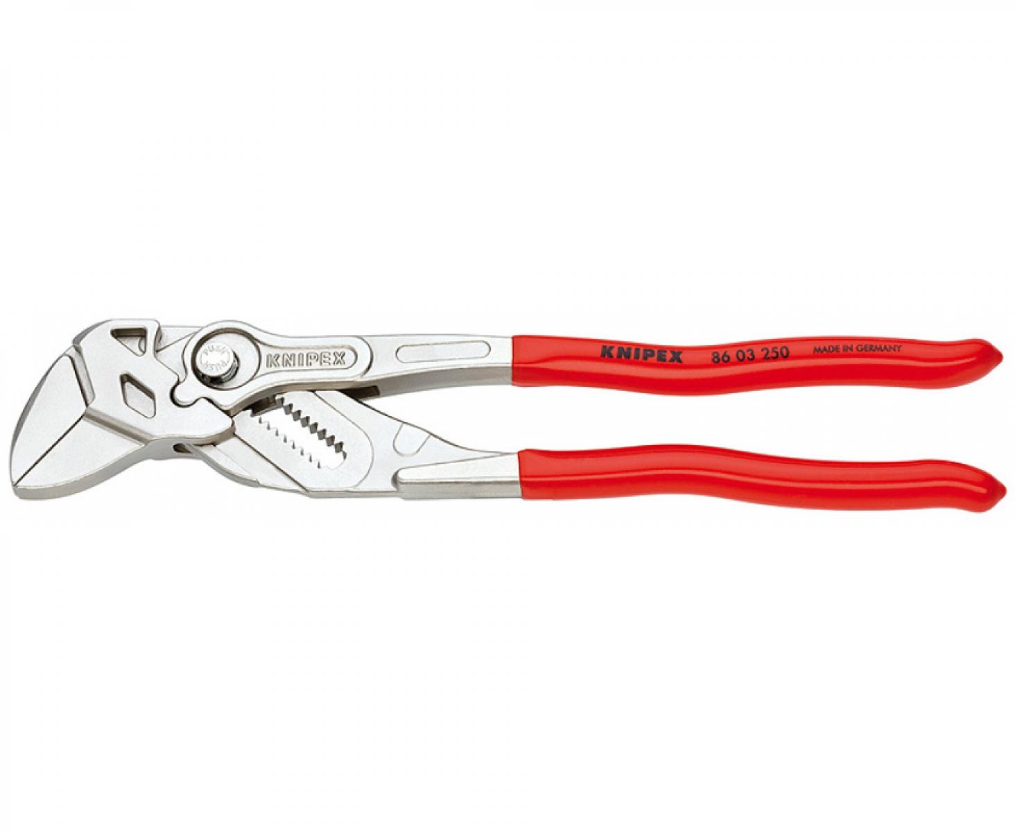 Клещи переставные-гаечный ключ Knipex KN-8603250SB хромированные в блистере