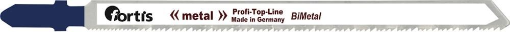 Полотно лобзика по металлу, 110/1-1,6, FORTIS 4063726003577 (длина резки - 110 мм / высота стрижки - 1,2-6 мм / шаг зубьев - 1–1,6 мм / содержание - 5 шт)