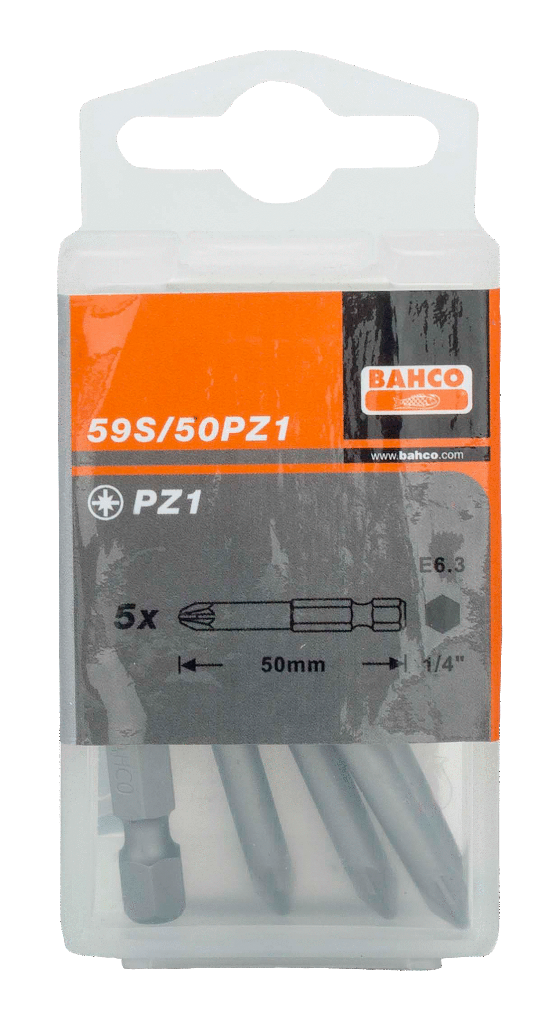 картинка Стандартные биты для отверток Pozidriv, 50 мм BAHCO 59S/50PZ3 от магазина "Элит-инструмент"