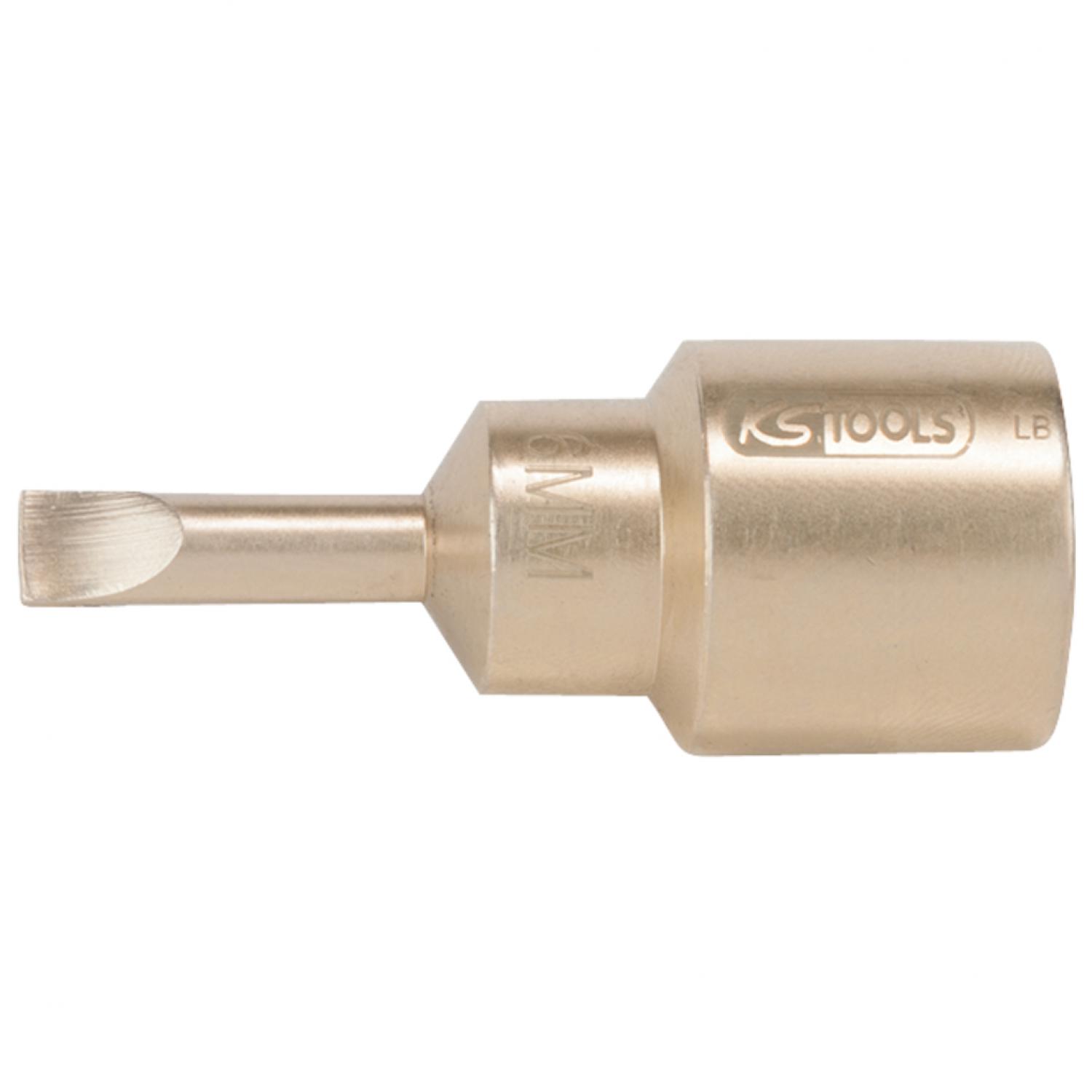 Торцовая головка с битом BRONZEplus 1/2", шлицевая, 4 мм