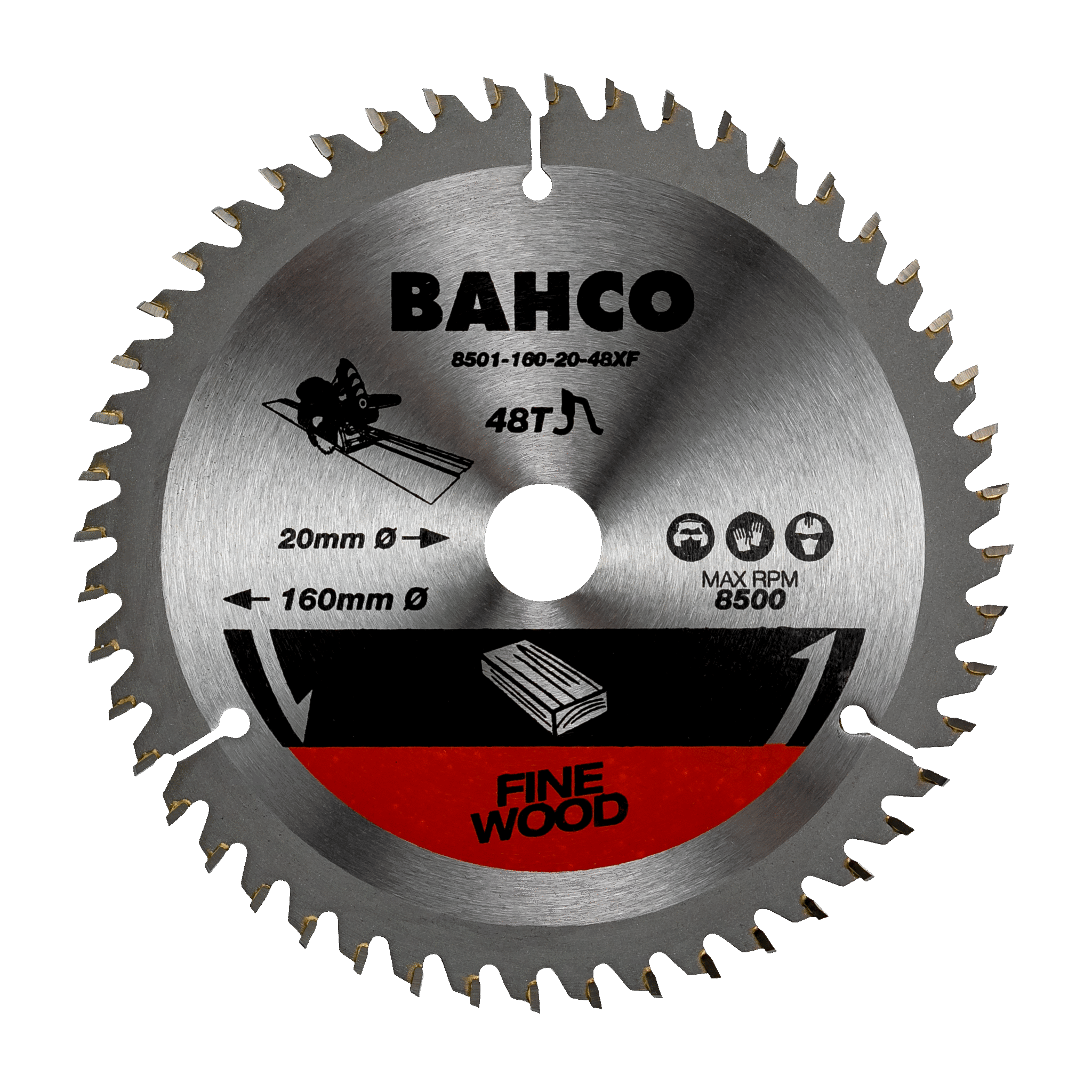 Полотна для погружных дисковых пил по дереву BAHCO 8501-160-20-48XF