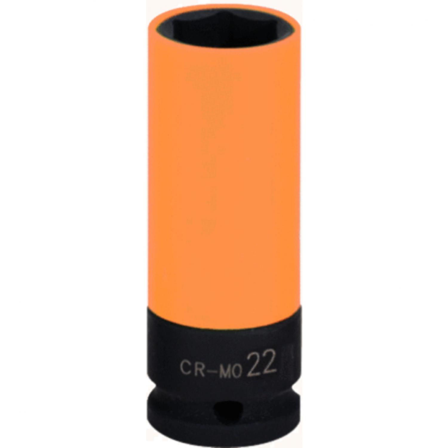 Силовая торцовая головка 1/2" для алюминиевых колесных дисков, прочная, длинная, 22 мм подвеска