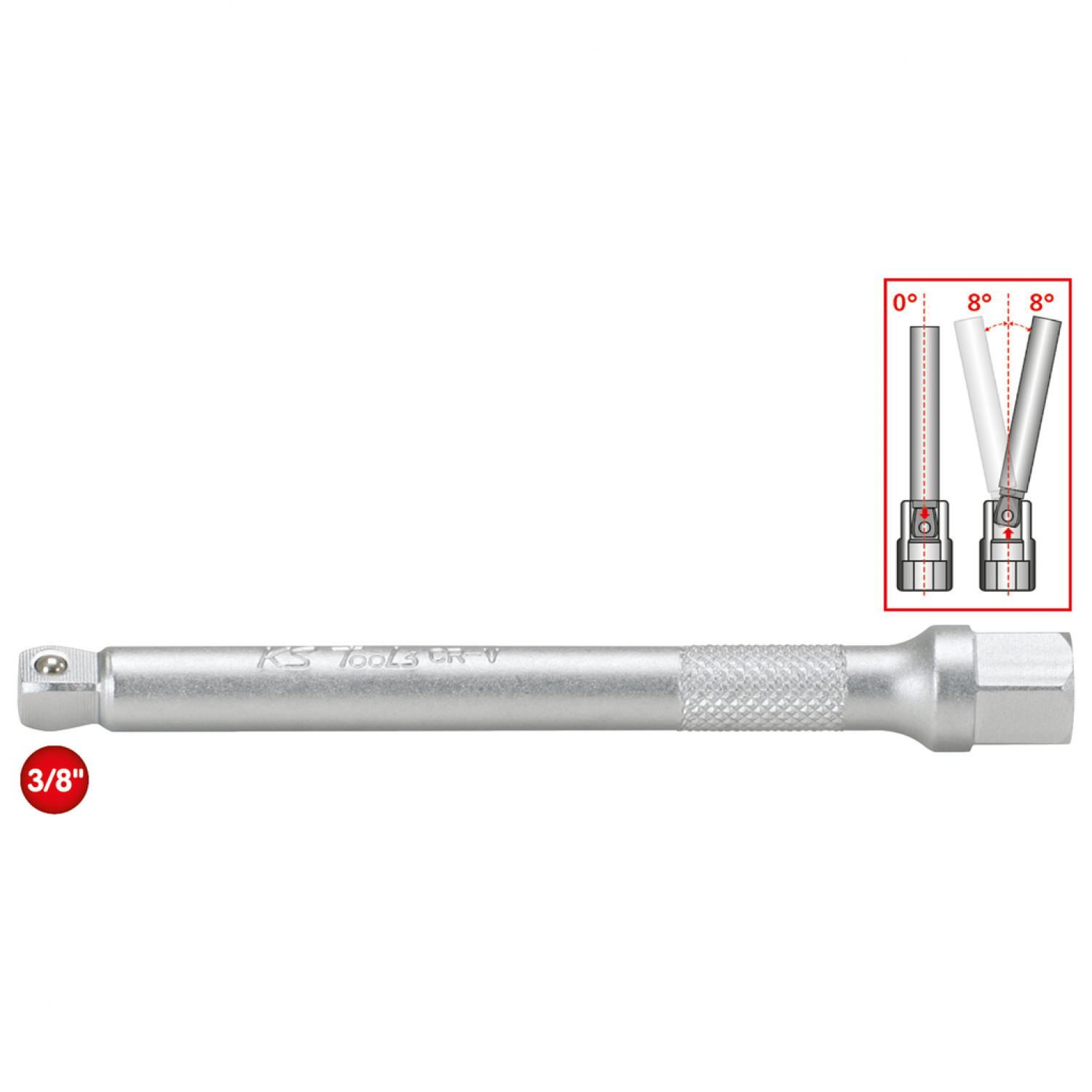 Откидной удлинитель 3/8", 200 мм