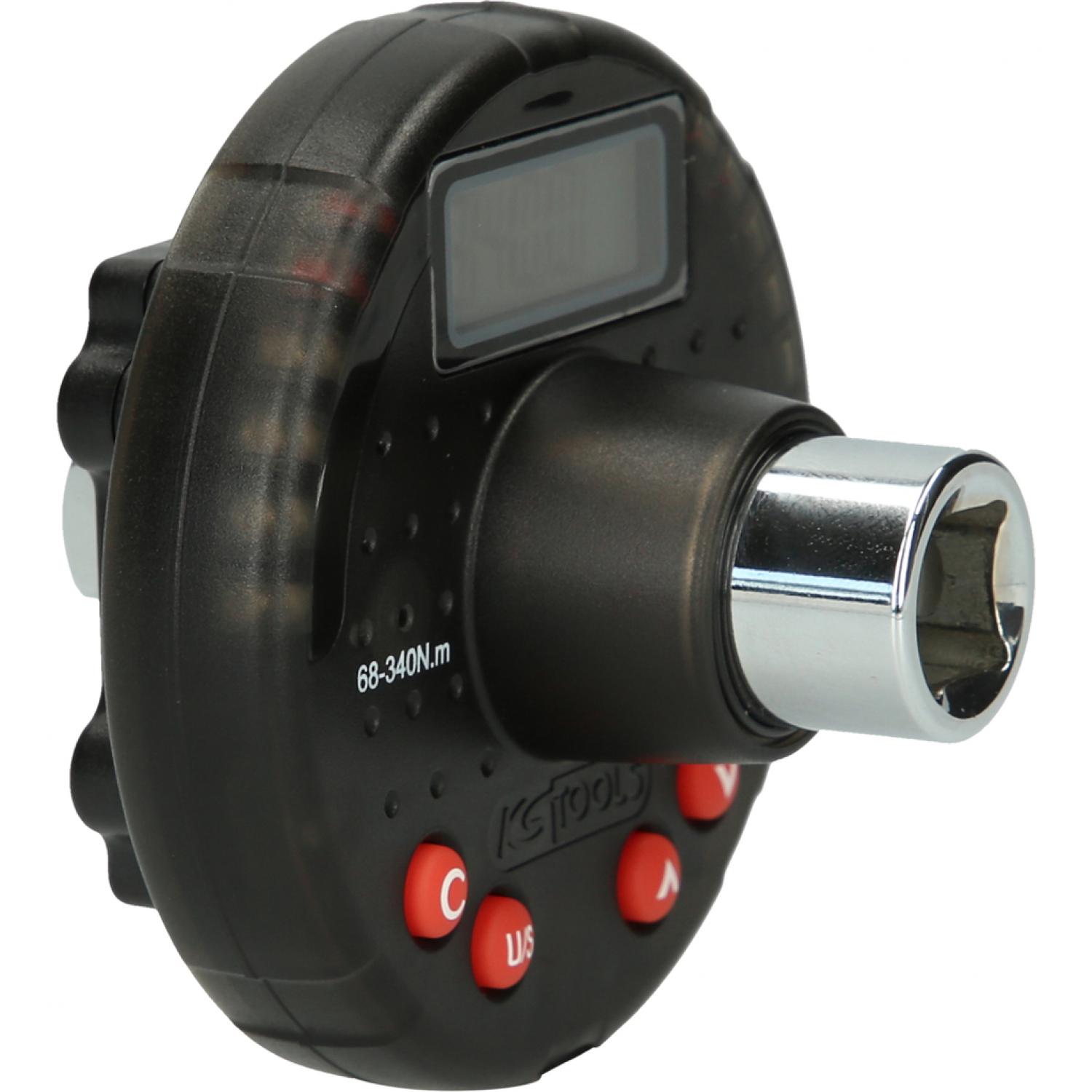 картинка Цифровой динамометрический адаптер с угломером 1/2", 17-340 Нм от магазина "Элит-инструмент"