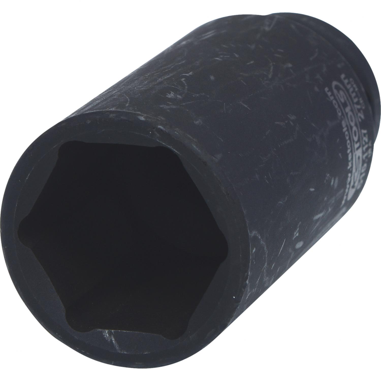 Шестигранная силовая торцовая головка 1/2'', длинная, 27 мм