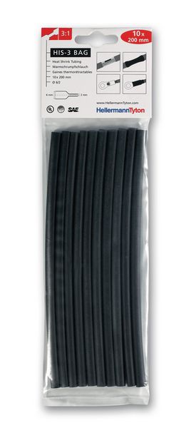 HIS-3-BAG-6/2-PO-X-BK : HIS-3-BAG-6/2 HellermannTyton 308-30610
