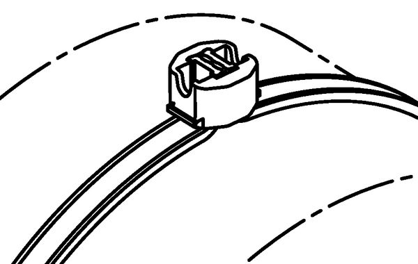 картинка Два независимых катушки с расходными компонентами, состоящими из замковых элементов и ленты с насечками, всё это гарантирует безотходное крепление. HellermannTyton 102-66209 от магазина "Элит-инструмент"