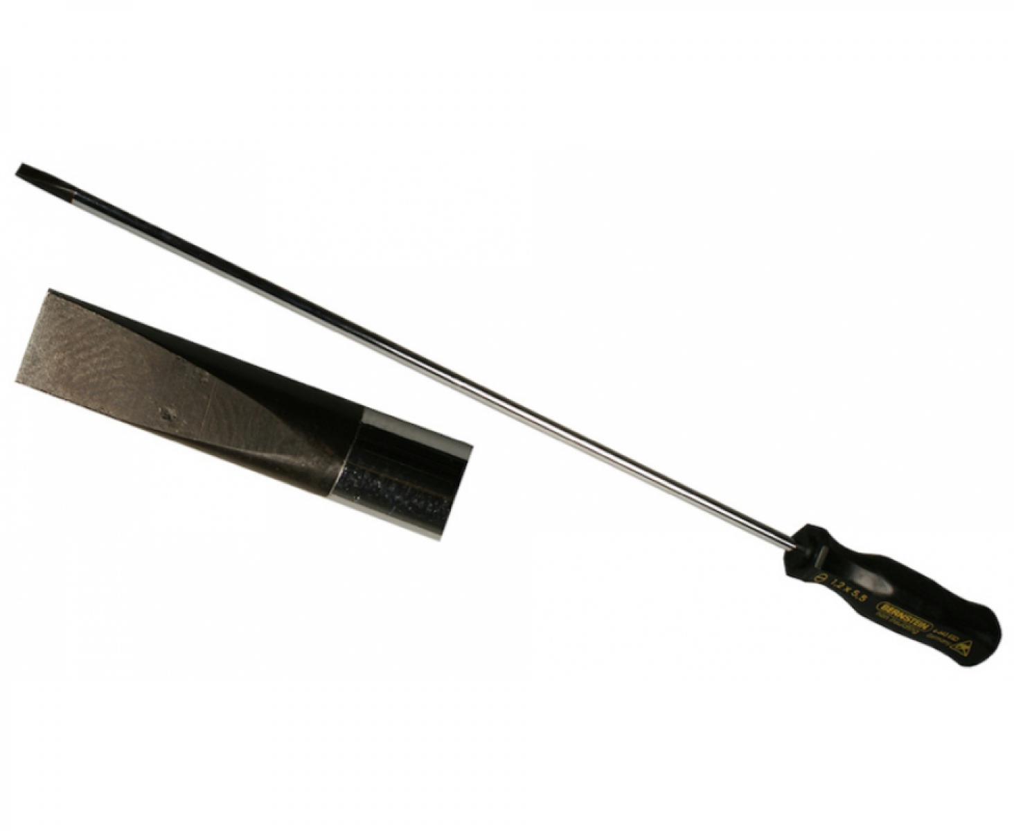 картинка Отвертка шлицевая 5,5 х 300 мм антистатическая Bernstein BS-4-643 удлиненная от магазина "Элит-инструмент"