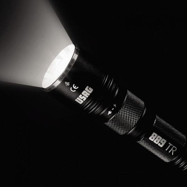картинка Подзаряжаемый светодиодный фонарик с алюминиевым корпусом - 600 люмен 889 TR U08890073 от магазина "Элит-инструмент"