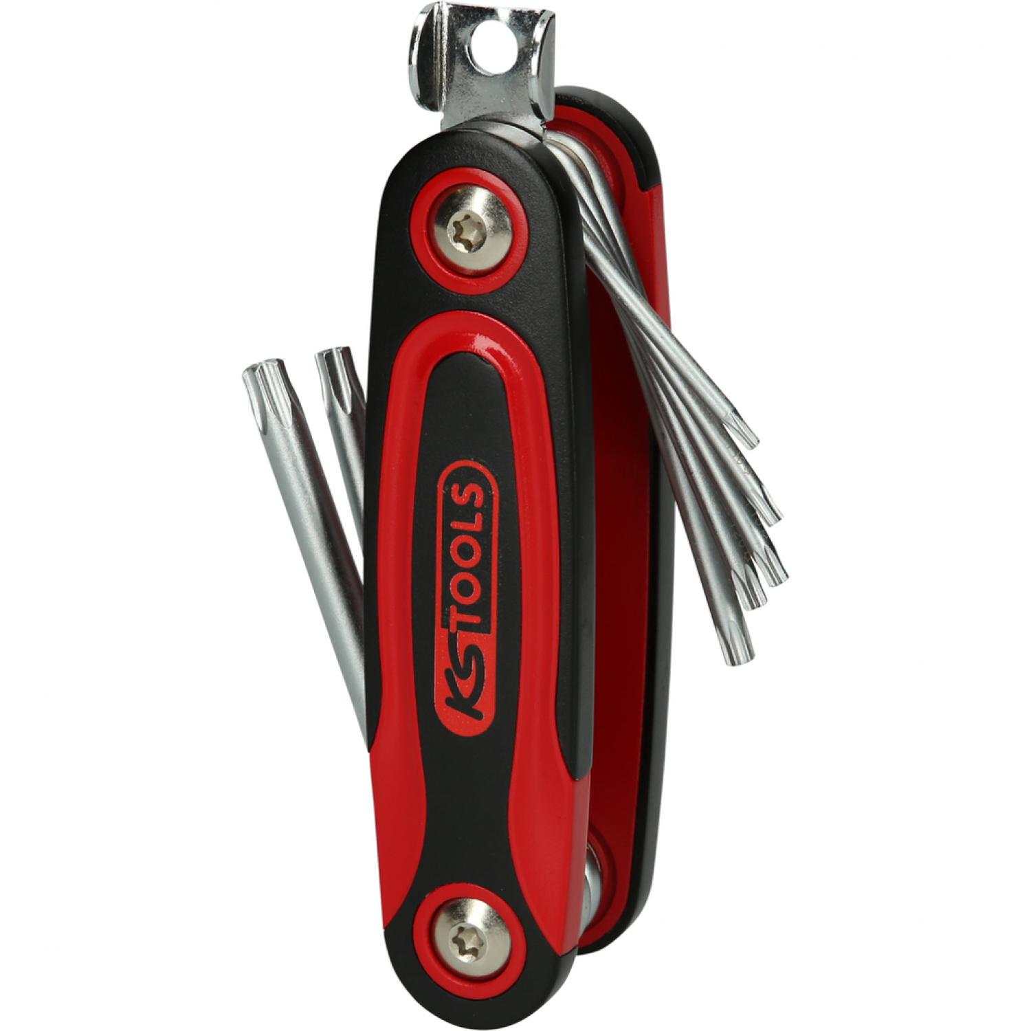 картинка Откидной держатель для угловых штифтовых ключей с профилем Torx и отверстием, 8 шт от магазина "Элит-инструмент"