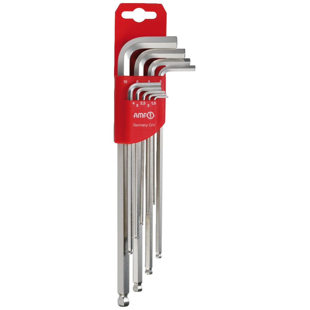 Шестигранный ключ с шариковым наконечником - держатель для ключей (метрический) АМF 46805