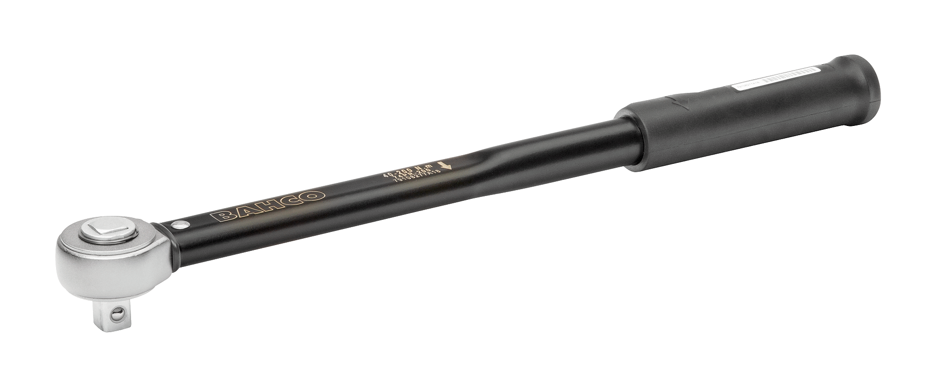 Механический щелчковый динамометрический ключ с возможностью предустановки крутящего момента и фиксированной нажимной реверсивной головкой BAHCO 74PR-200