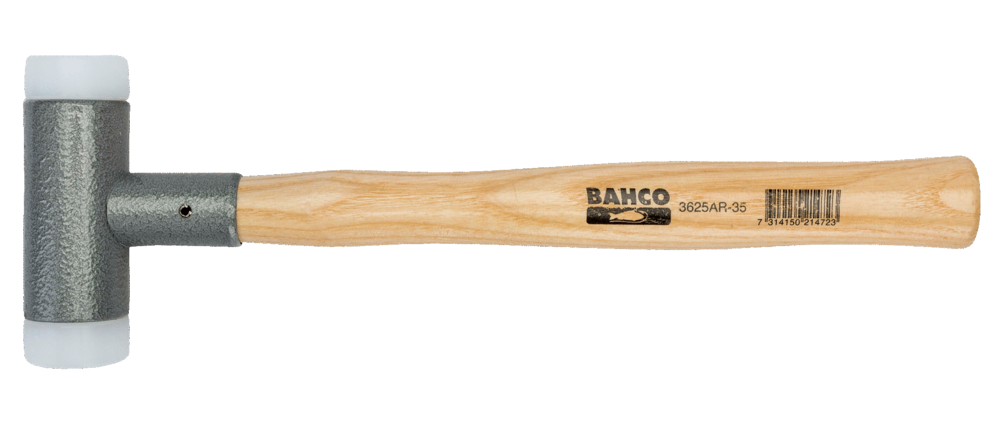 картинка Молоток безотбойный с нейлоновыми бойками, деревянная рукоятка BAHCO 3625AR-35 от магазина "Элит-инструмент"