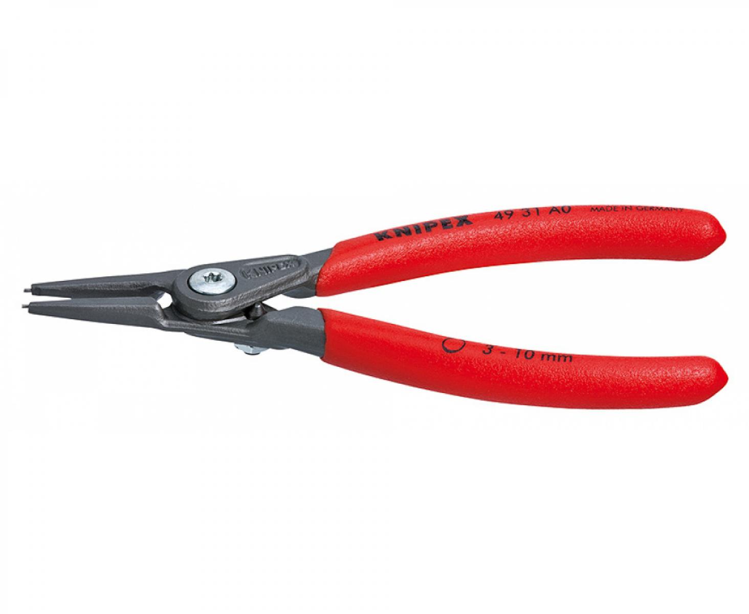 Прецизионные щипцы для внешних стопорных колец на валах Knipex KN-4931A0