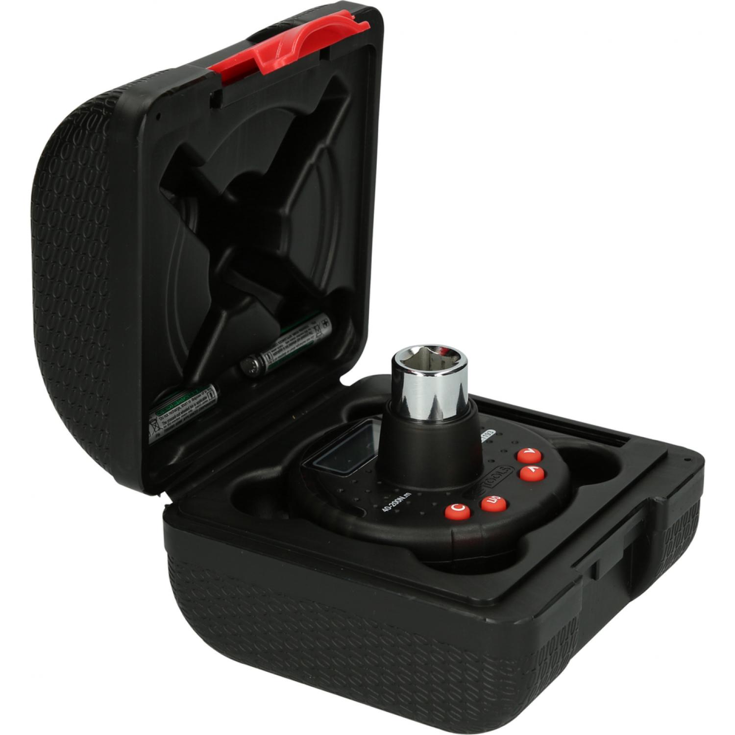 картинка Цифровой динамометрический адаптер с угломером 1/2", 10-200 Нм от магазина "Элит-инструмент"