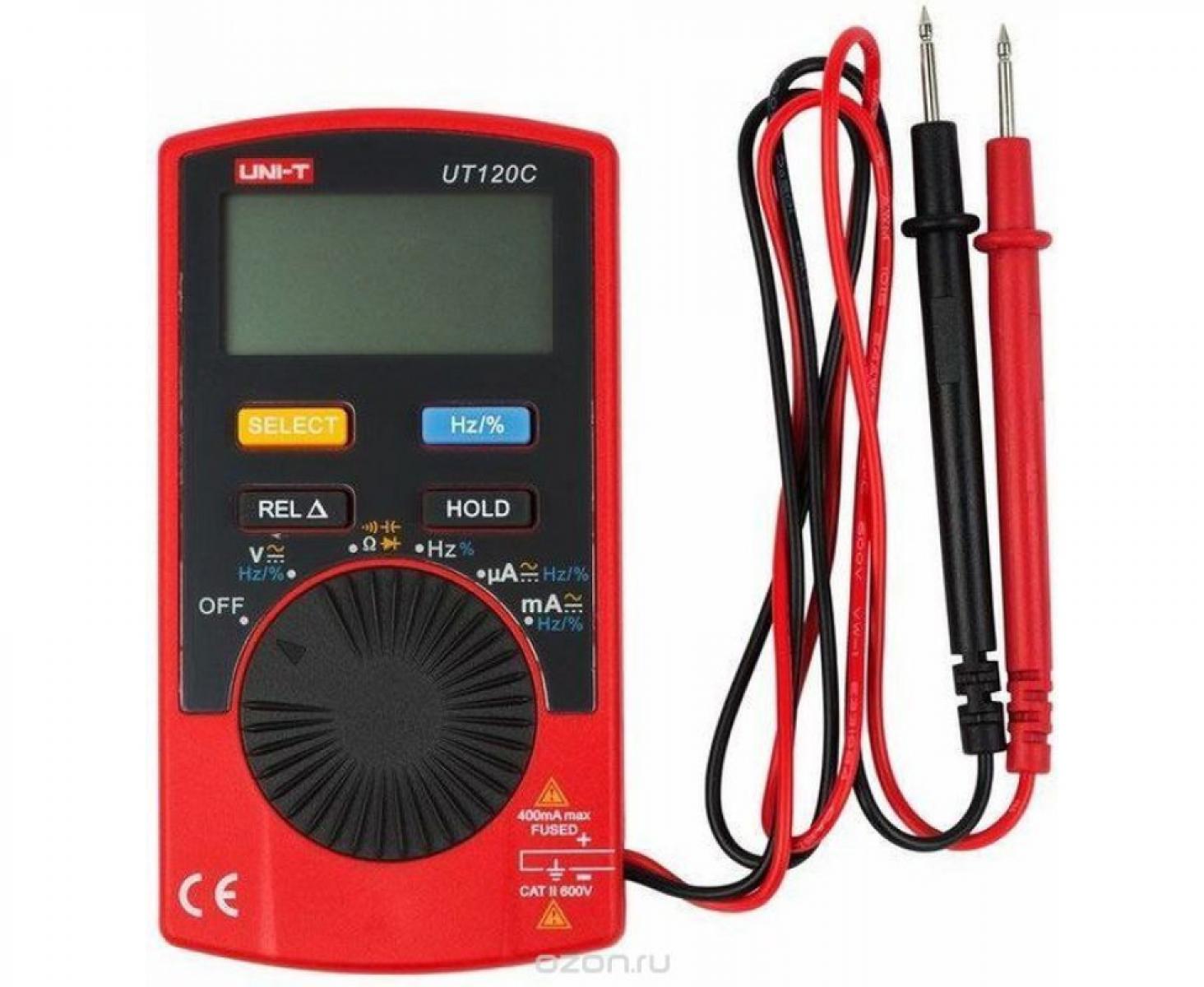 картинка Мультиметр цифровой карманный UNI-T UT120C от магазина "Элит-инструмент"