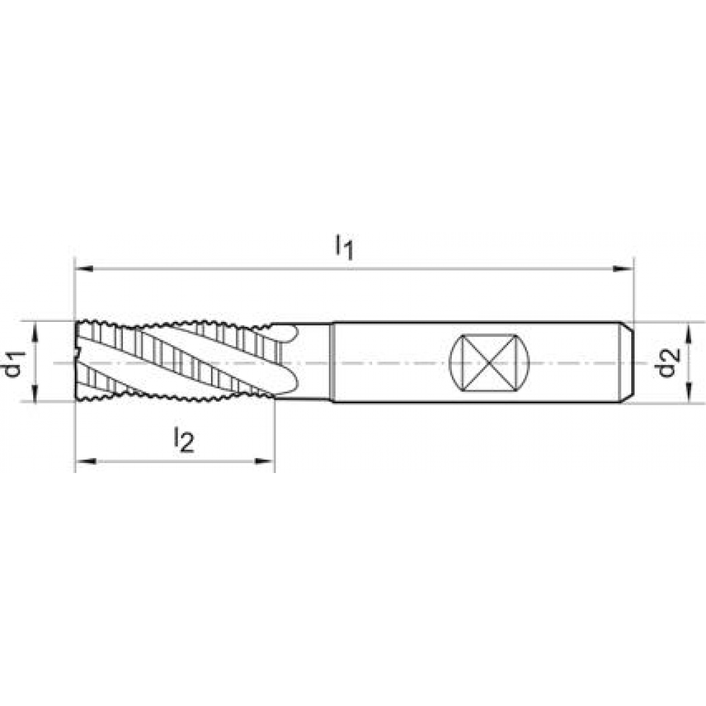 картинка Набор фрез для черновой обработки, короткие DIN844 HSSE-PM TiALN, 5 шт., FORMAT 6–16 мм 2214 0010 Fplus от магазина "Элит-инструмент"