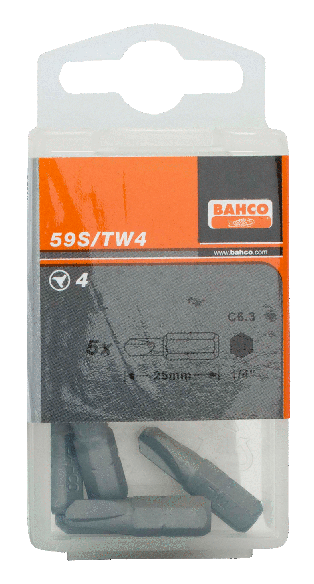 картинка Стандартные биты для отверток Tri-Wing, 25 мм BAHCO 59S/TW от магазина "Элит-инструмент"
