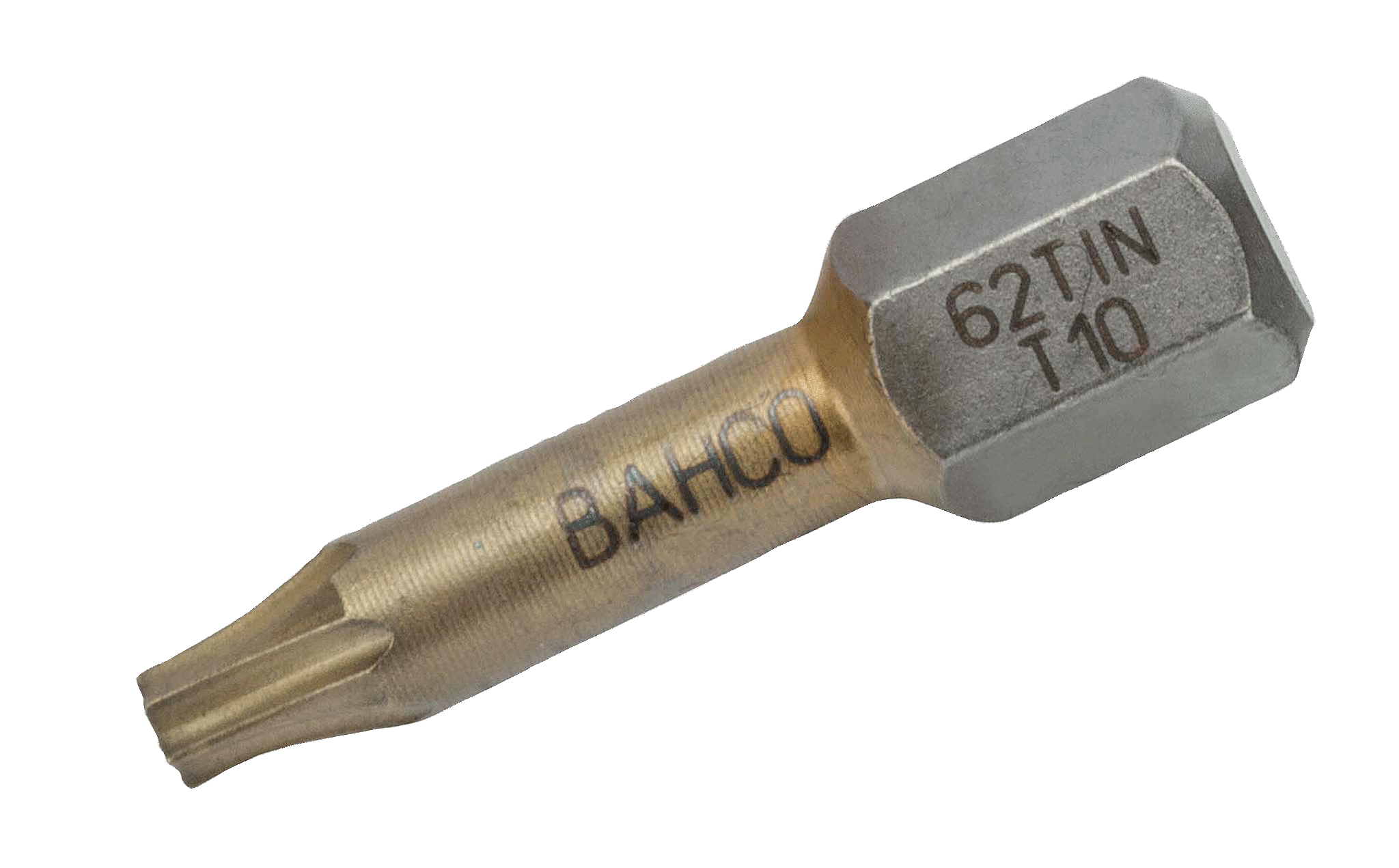 картинка Торсионные биты с покрытием из нитрида титана для отверток Torx®, 25 мм BAHCO 62TIN/T40 от магазина "Элит-инструмент"