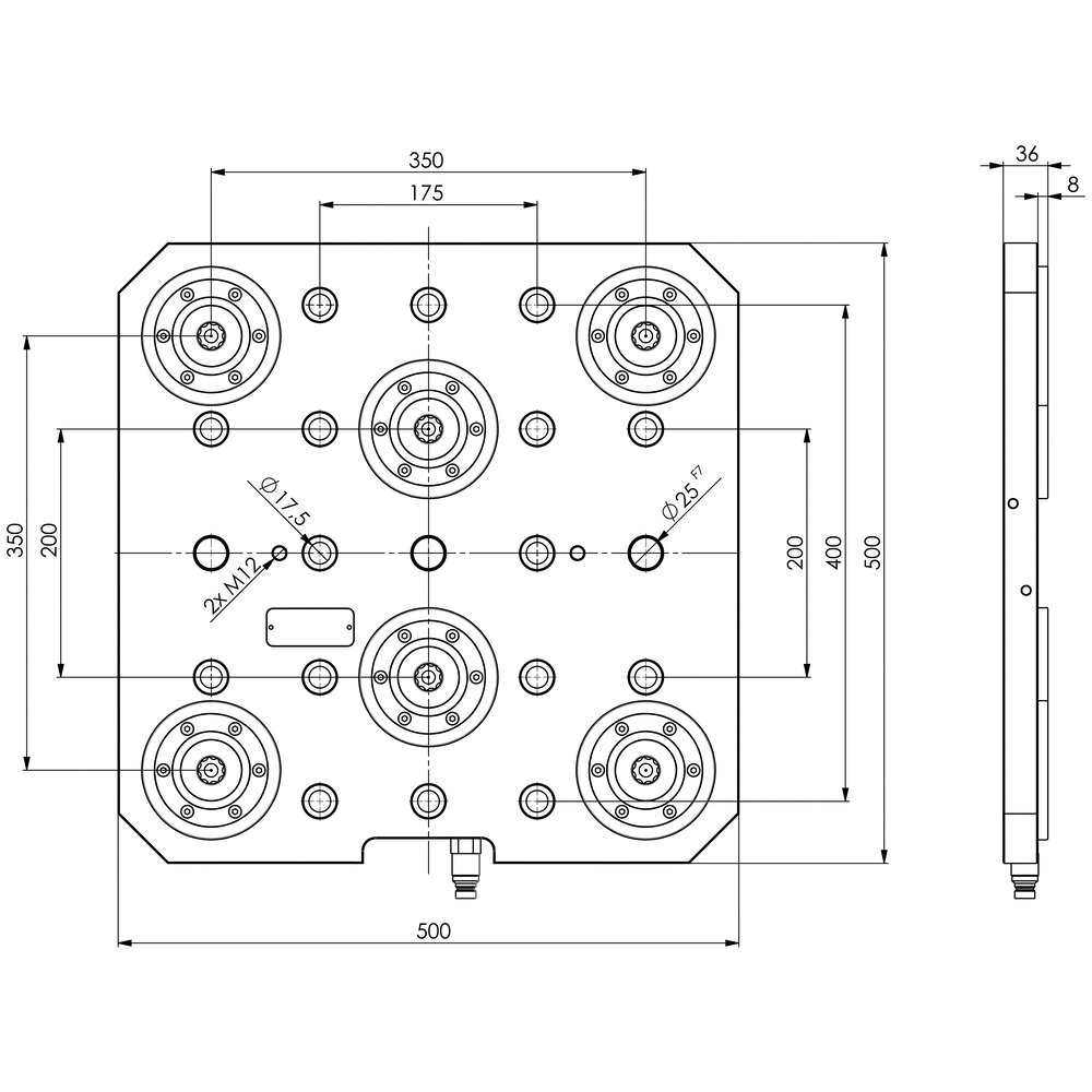 картинка 6-точечная зажимная станция АМF 427625 от магазина "Элит-инструмент"