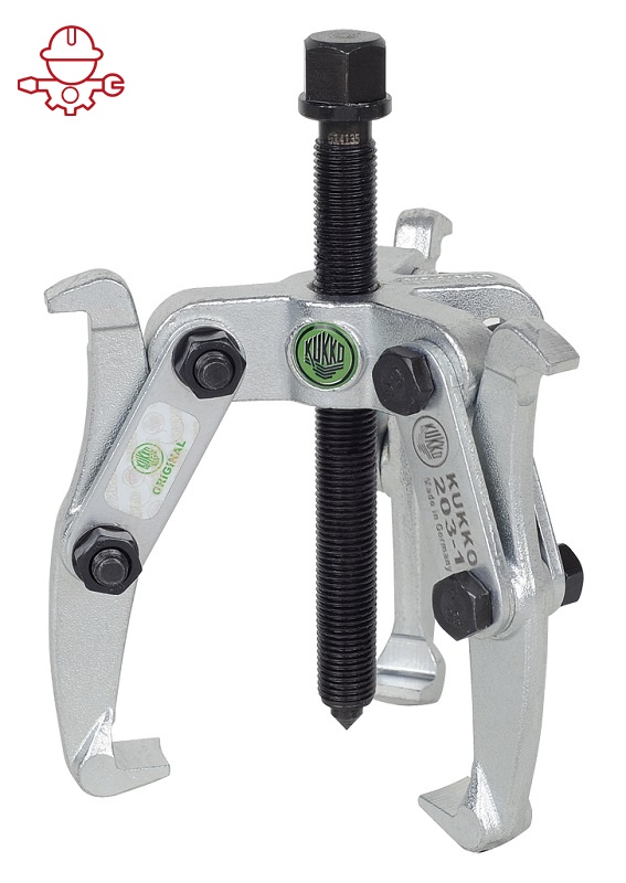 картинка Универсальный трёхзахватный съёмник с разворотными захватами Kukko 203-1 от магазина "Элит-инструмент"
