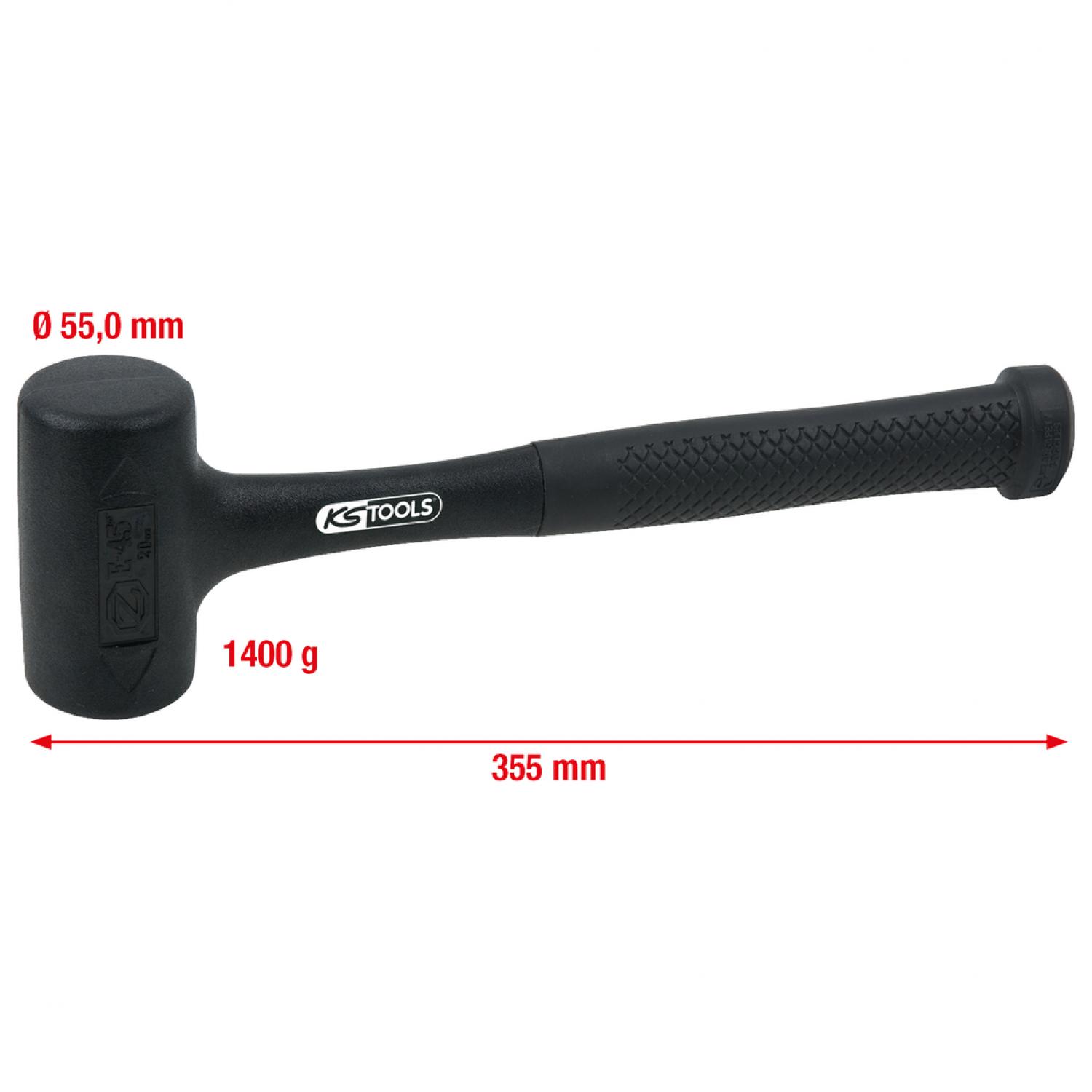 Молоток с мягким бойком без отдачи, 1270 г подвеска