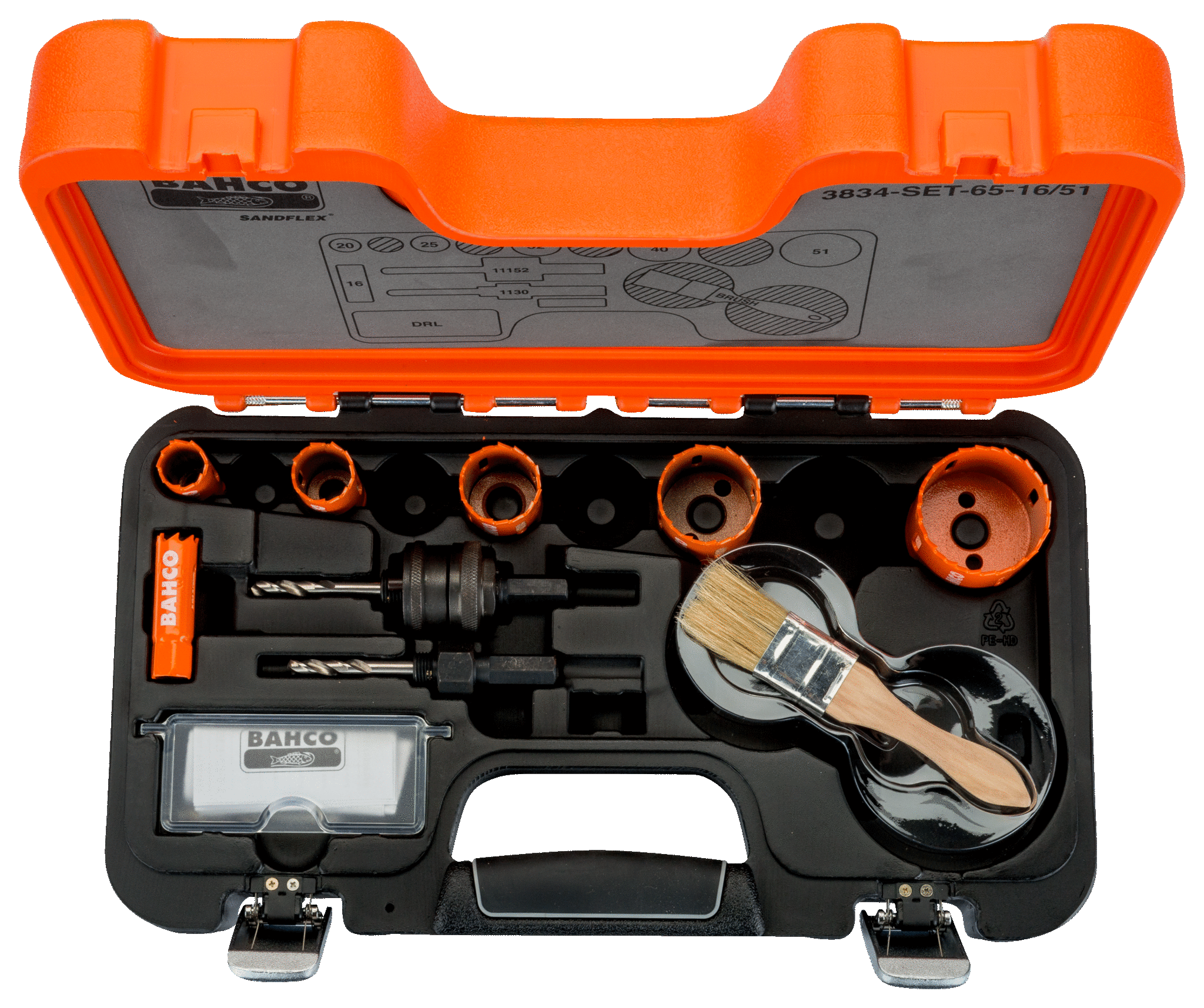 картинка Наборы биметаллических кольцевых пил Sandflex BAHCO 3834-SET-65-16/51 от магазина "Элит-инструмент"