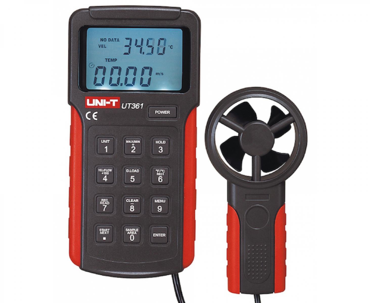 картинка Термоанемометр цифровой UNI-T UT361 от магазина "Элит-инструмент"